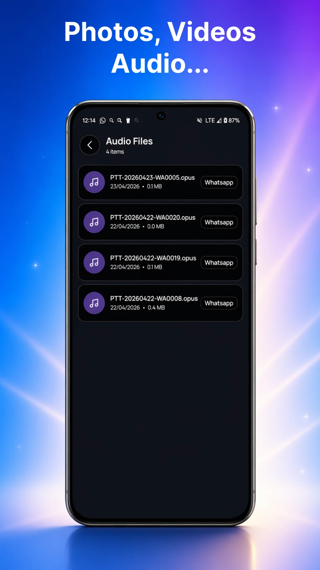 Recover Files: Photos & Videos screenshot